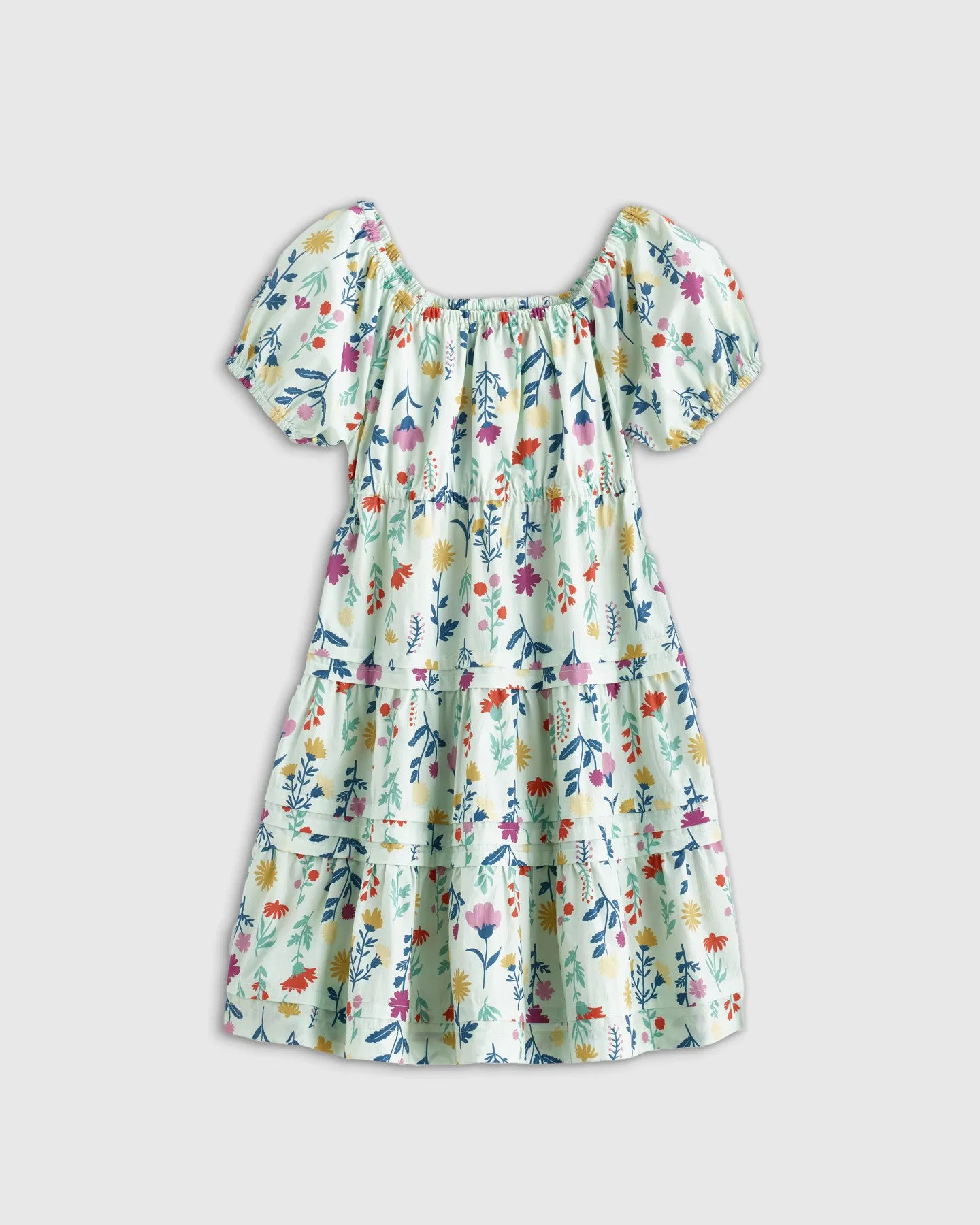100% Cotton Poplin Tiered Dress