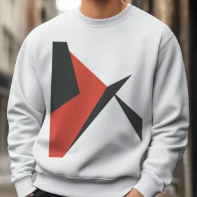 Abstract Stack Graphic Sweatshirt