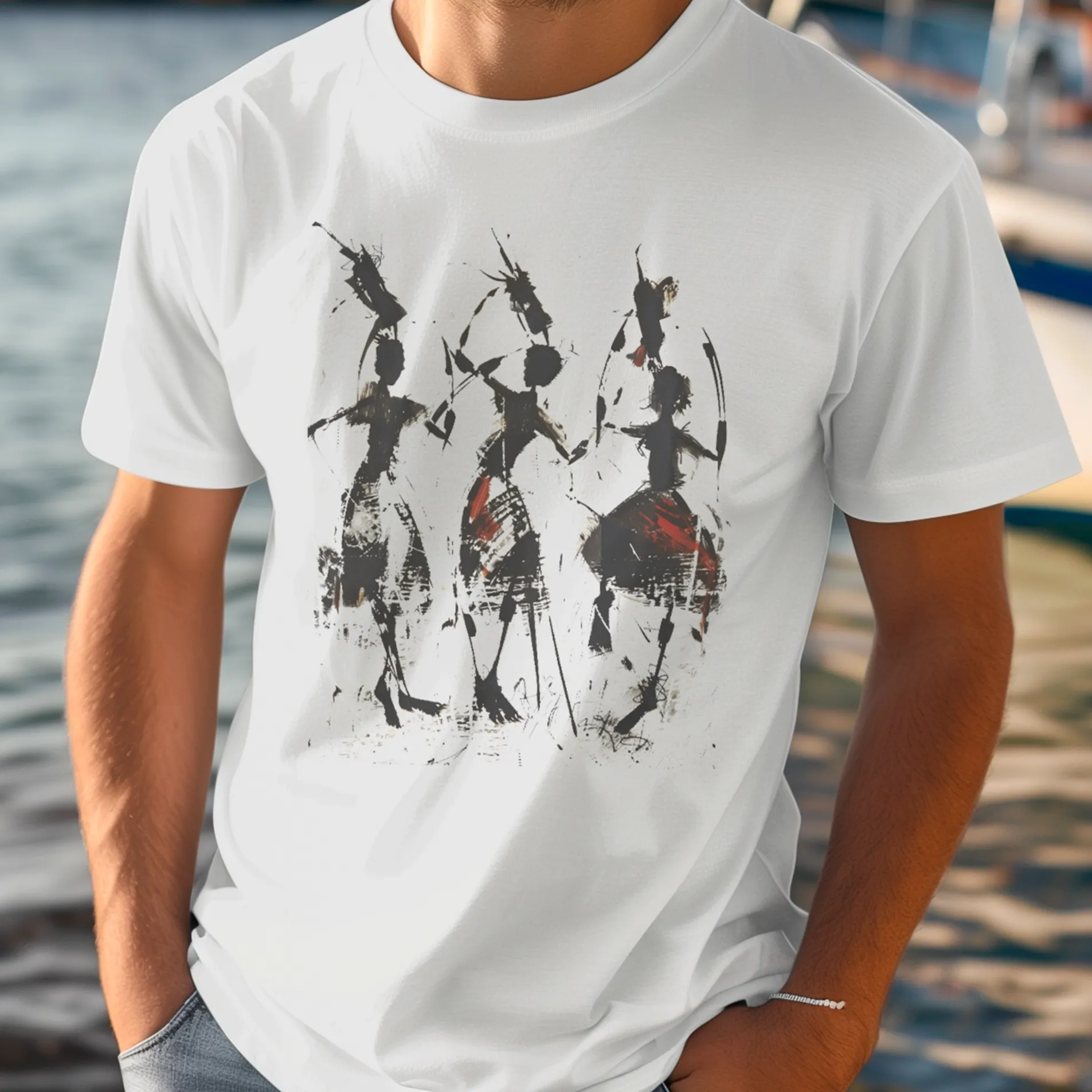 African Art Tribal Dance T-Shirt