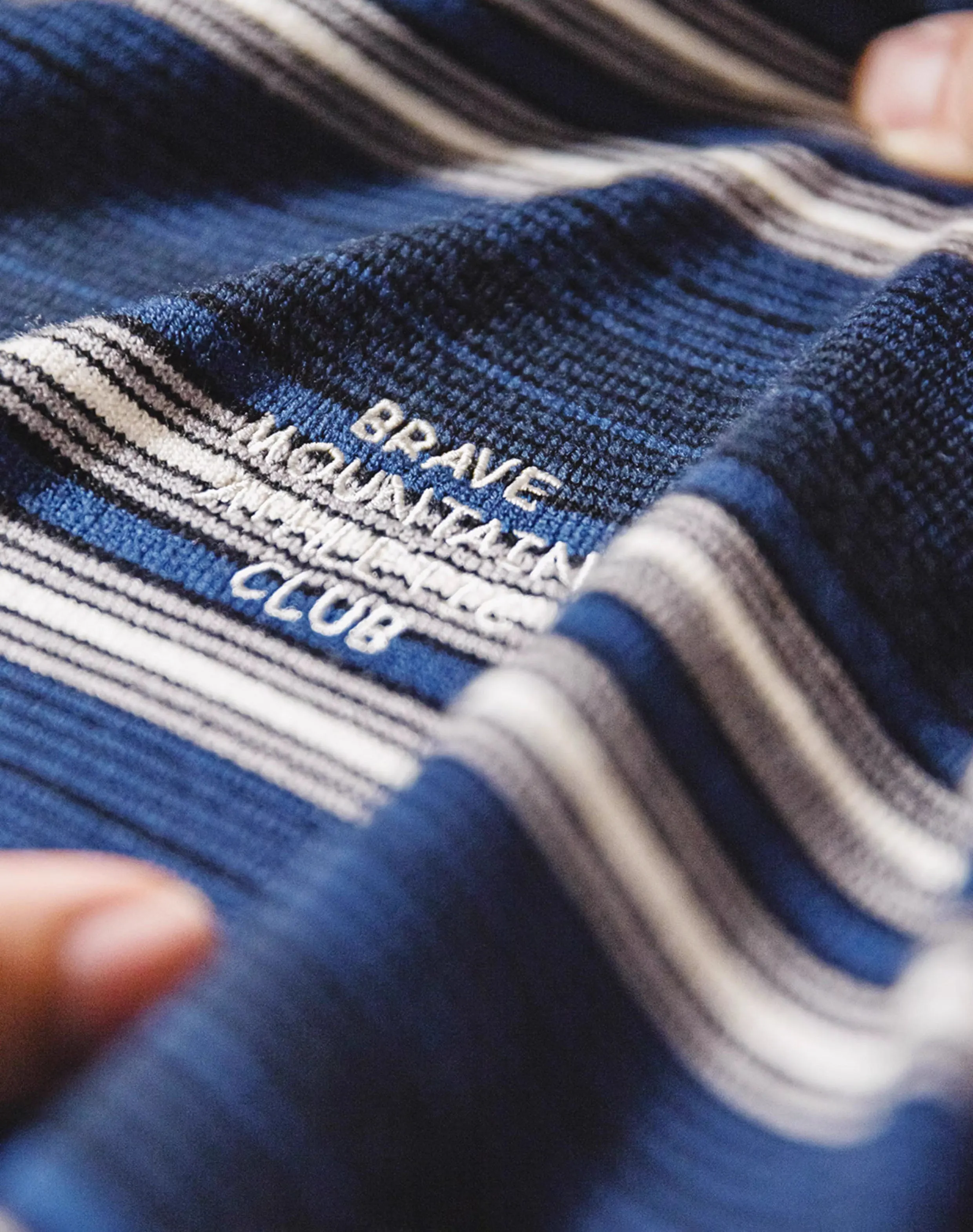 American Striped City Boy Blended Off-Shoulder Men's Sweater