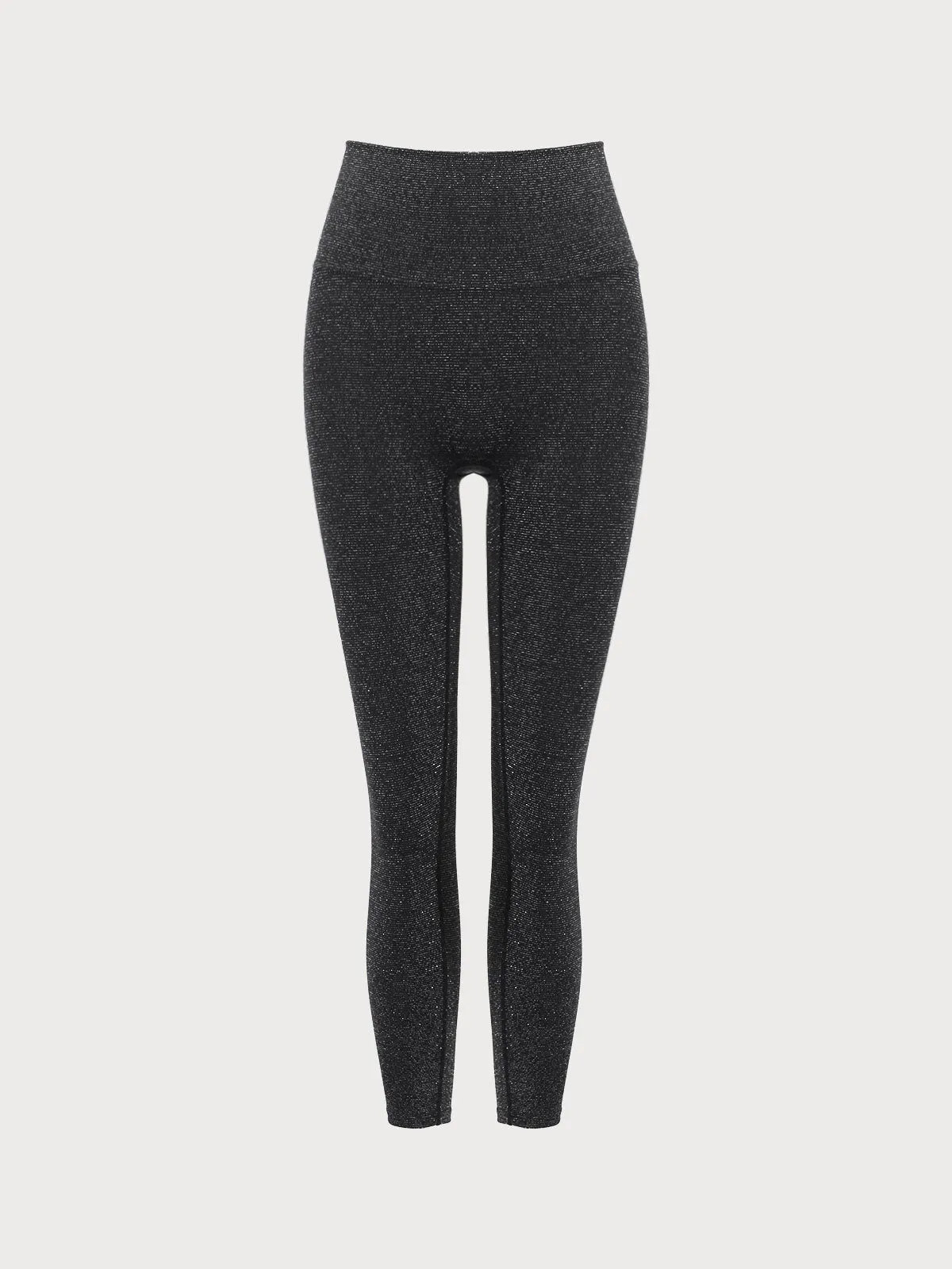 Black Glitter Cut Out Leggings 23”