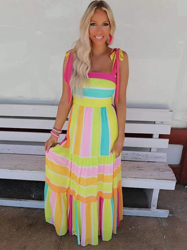 Bright and Cheerful Maxi Dress