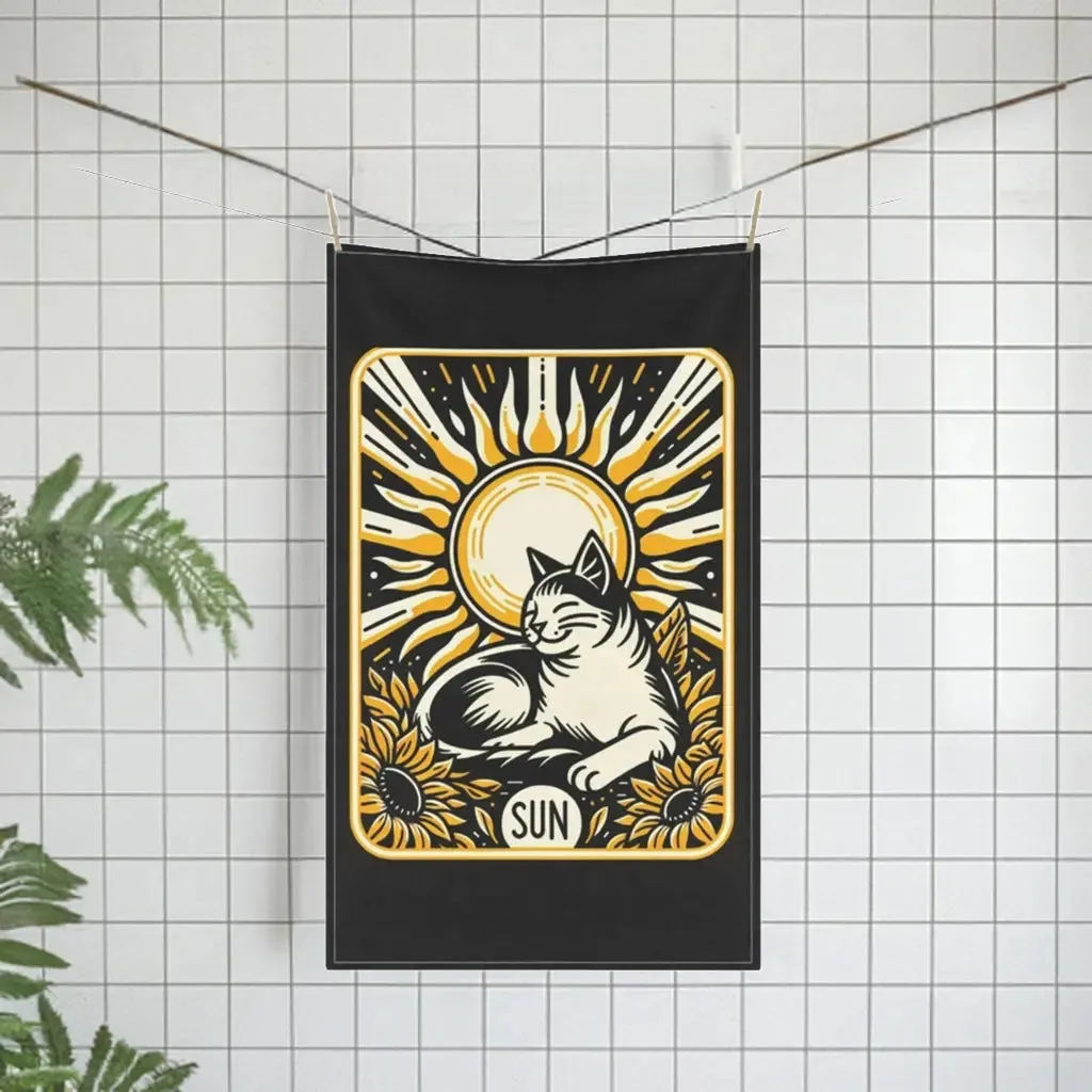 Cat Sun Tarot Graphic - Kitchen Towel