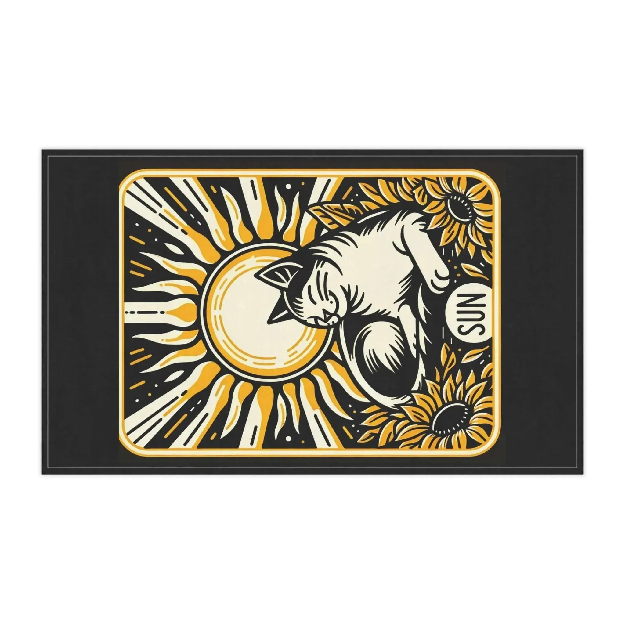 Cat Sun Tarot Graphic - Kitchen Towel