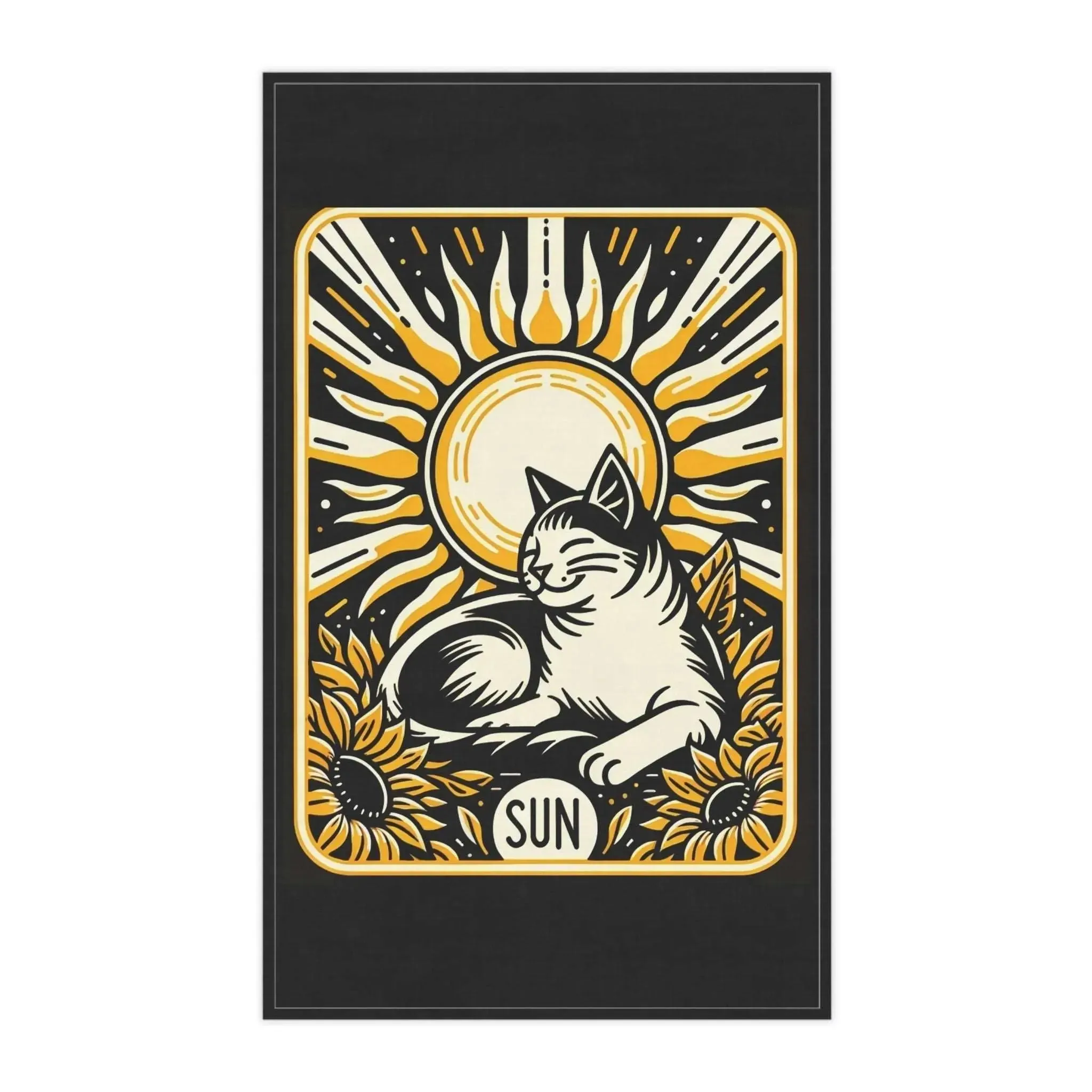 Cat Sun Tarot Graphic - Kitchen Towel