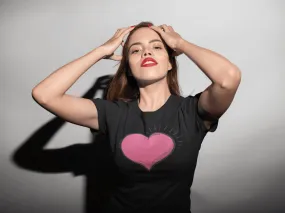 Charming Pink Heart Emoji Tee