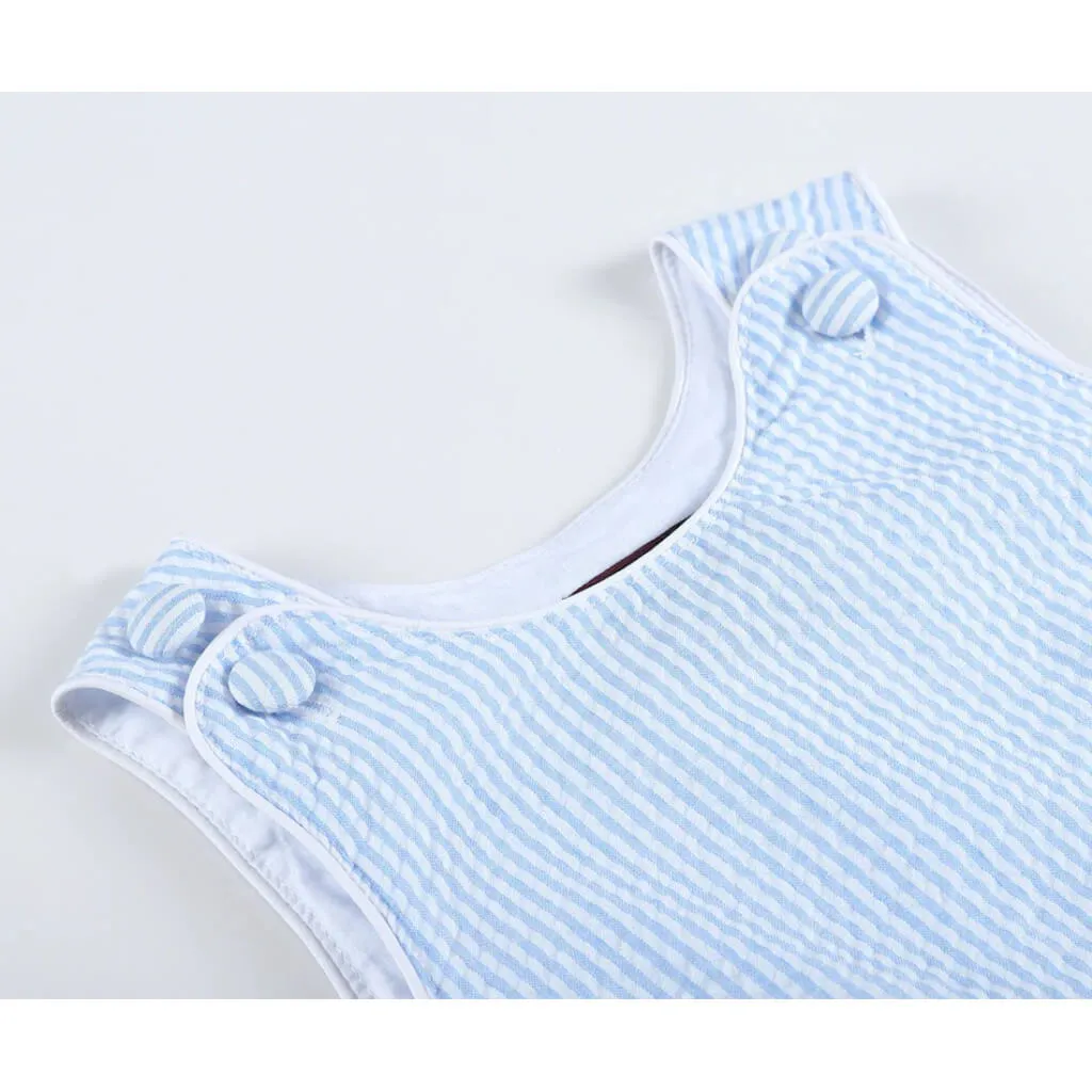 Classic Seersucker Bubble Romper
