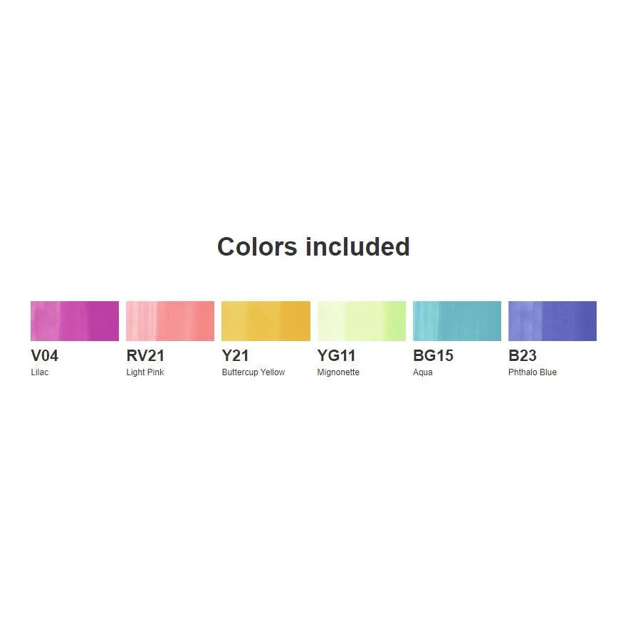 Copic Ciao Marker Set Pastel 6pk