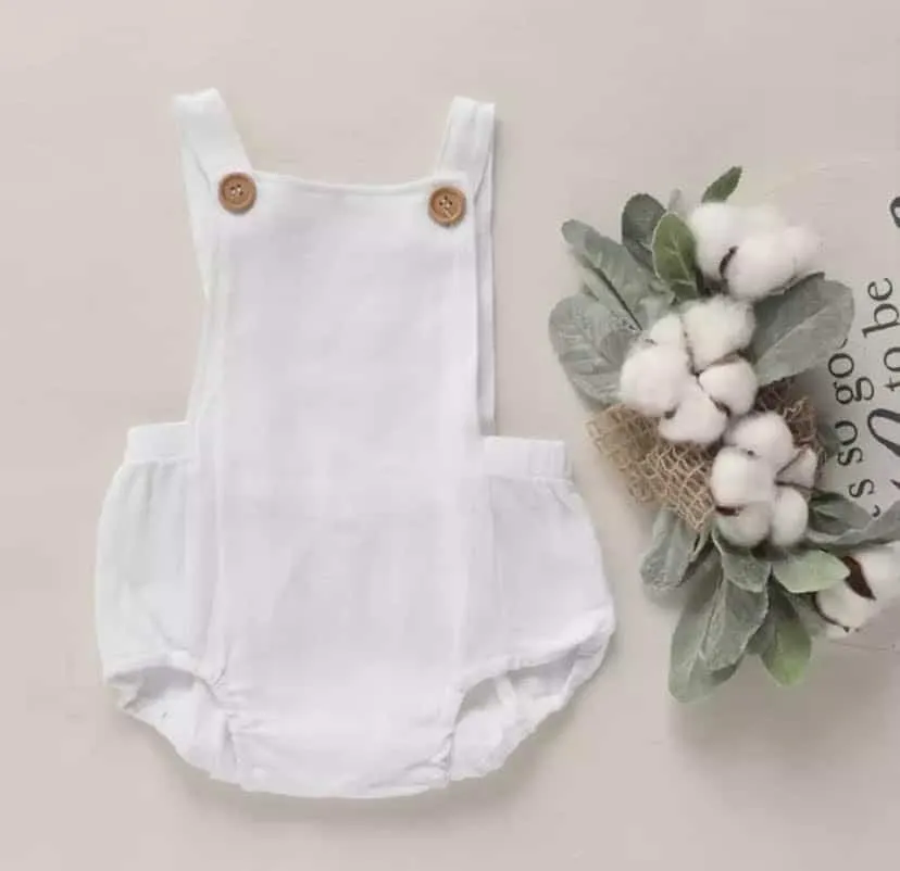 Cotton Dungarees/ Rompers from Newborn to 12 Months