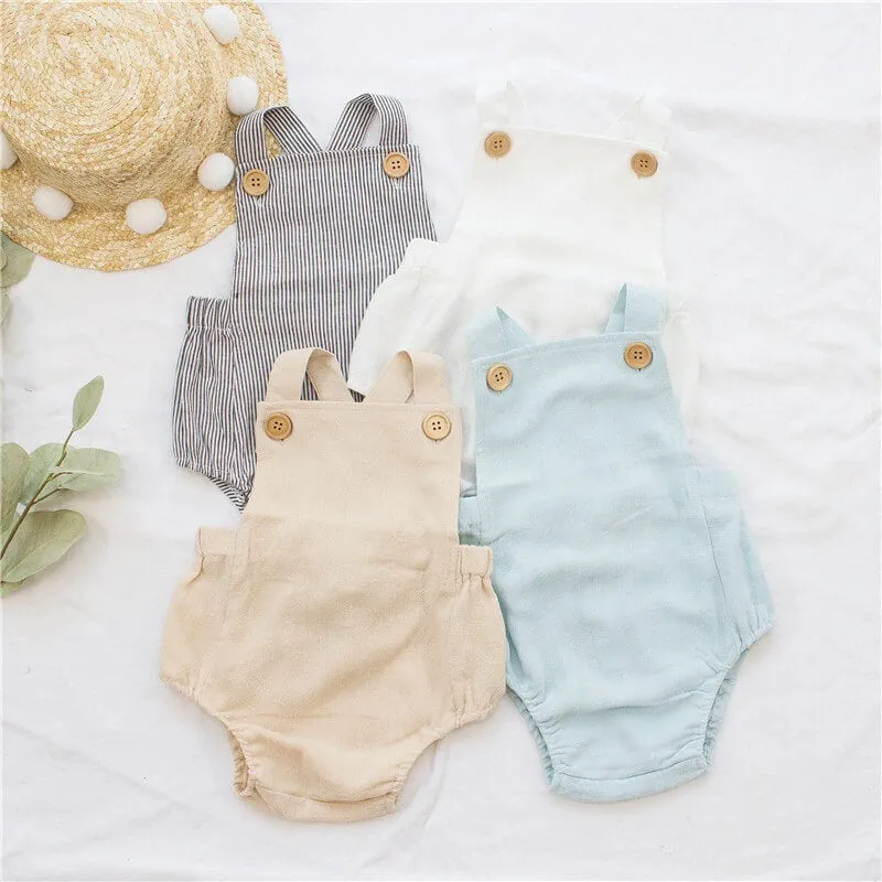 Cotton Dungarees/ Rompers from Newborn to 12 Months