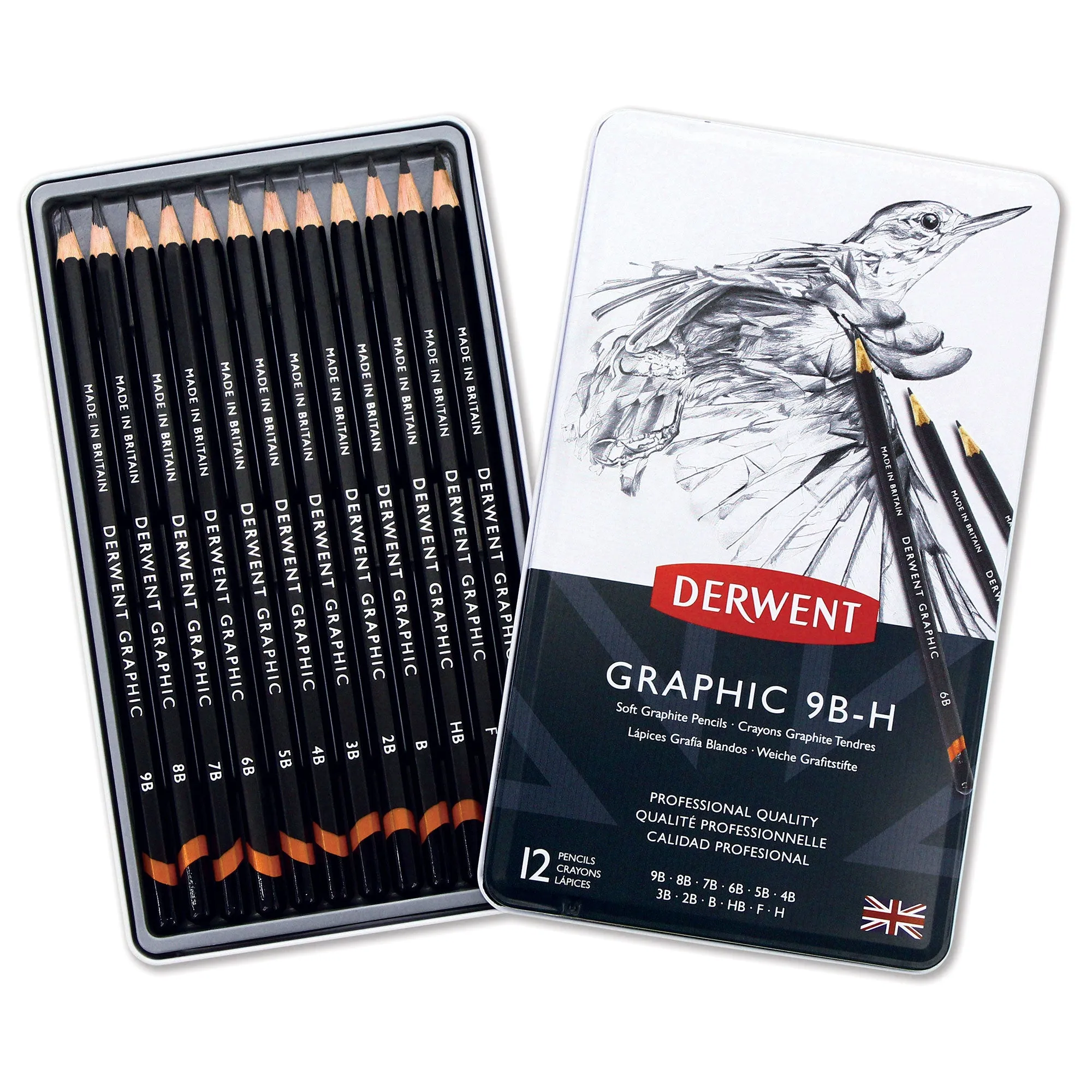 Derwent Soft Sketching Pencils - Set of 12
