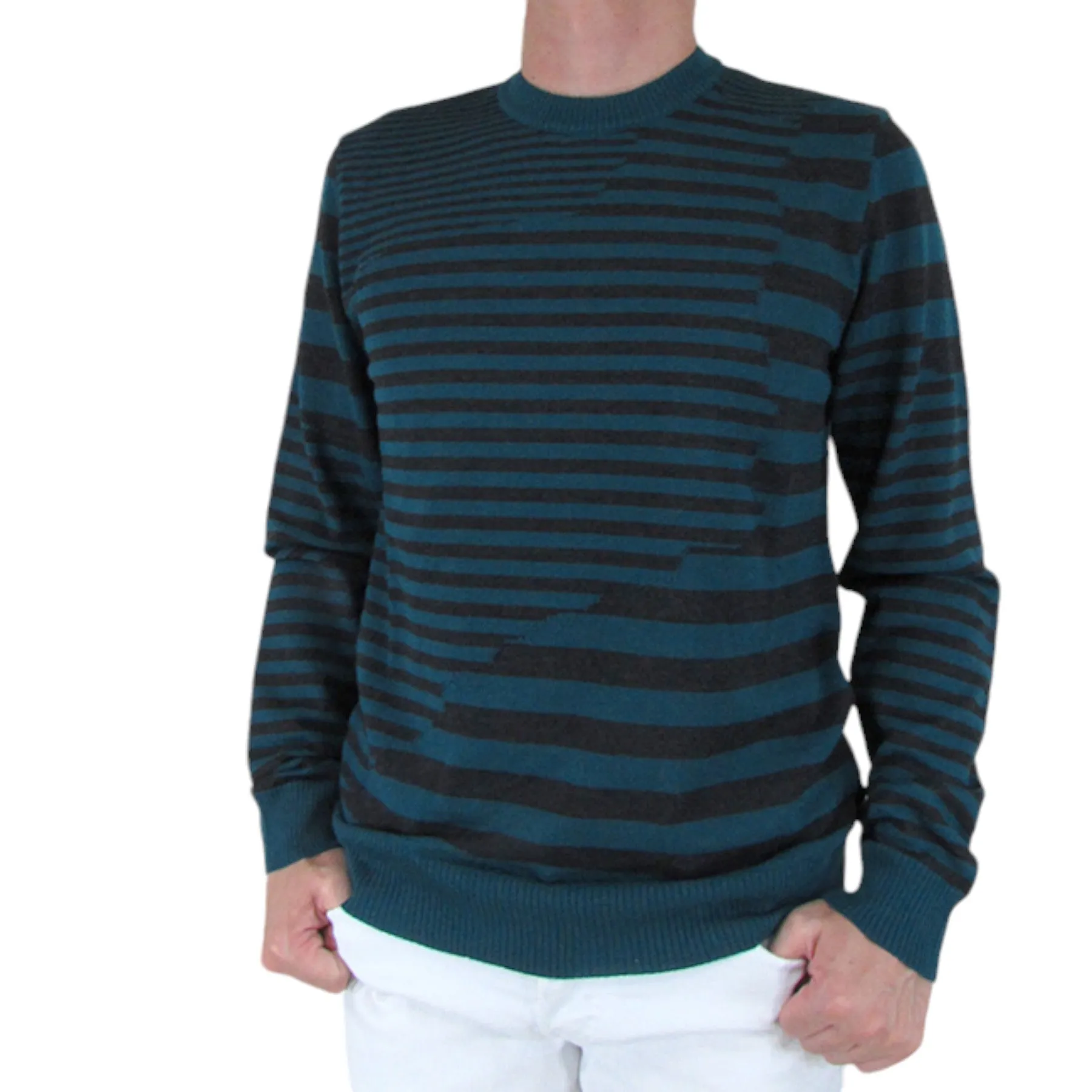 DIESEL K STAKX NOPATCH Mens Sweatshirts Cotton Crew Neck Pullover Jumper Italy