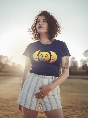 Dual Emotion Emoji - Happy Sad Tee