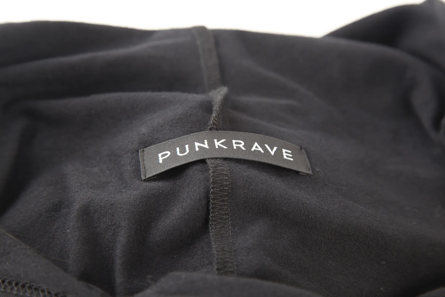 Edgy Black Hooded Top with Mesh Sleeves for Women