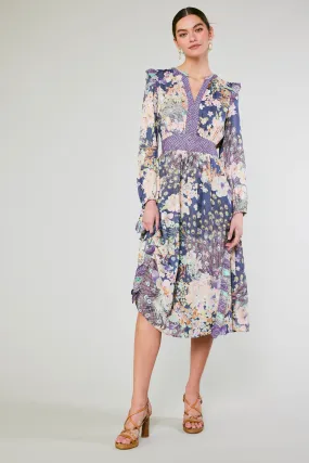 Emmaline Peacock Floral Dress
