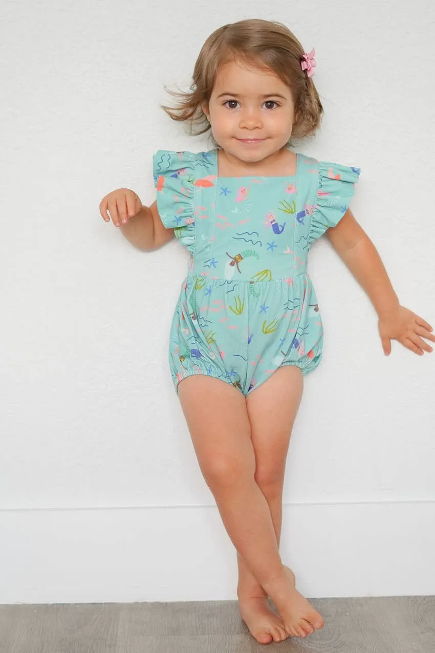 Emmy Romper in Mermaid