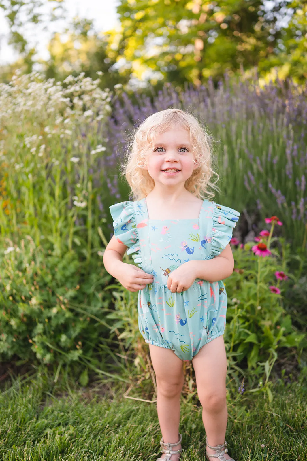 Emmy Romper in Mermaid