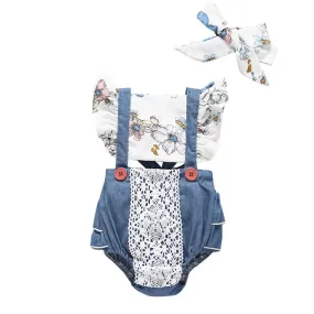 Floral Bodysuit and Headband