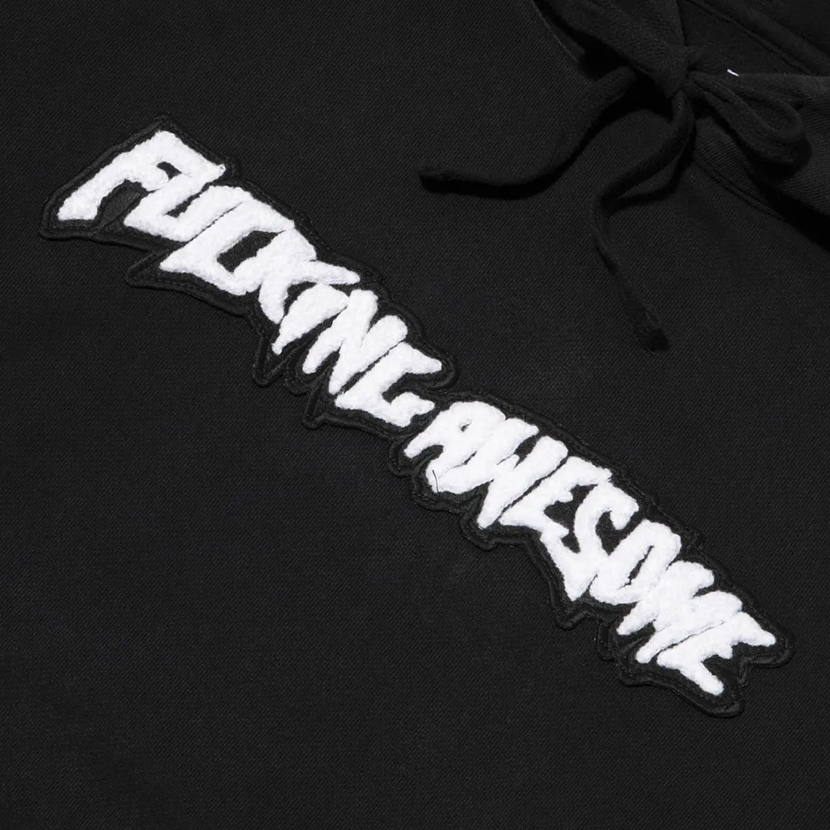 GARMENT DYED CHENILLE LOGO HOODIE