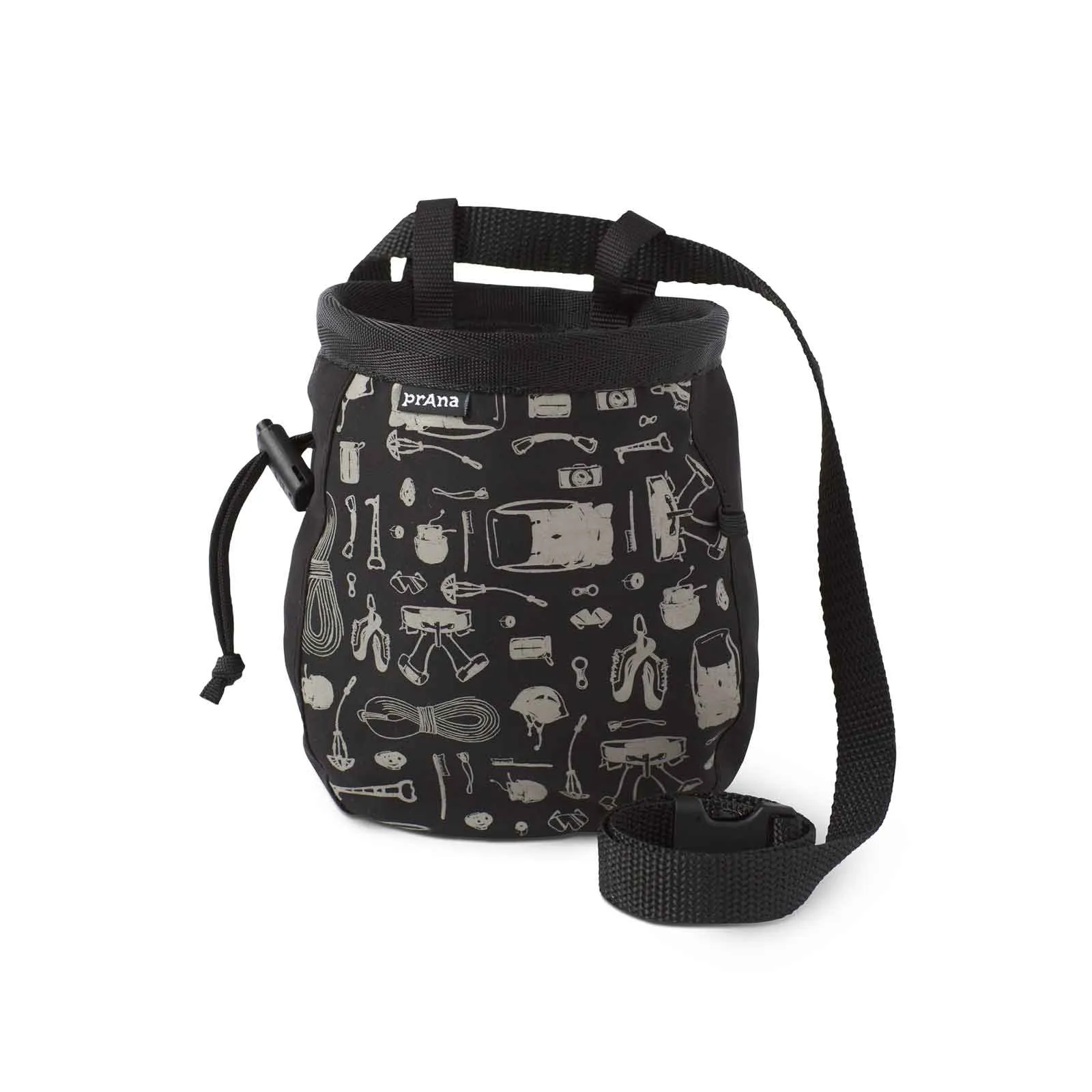 Graphic Rock Climbing Chalk Bag With Belt
