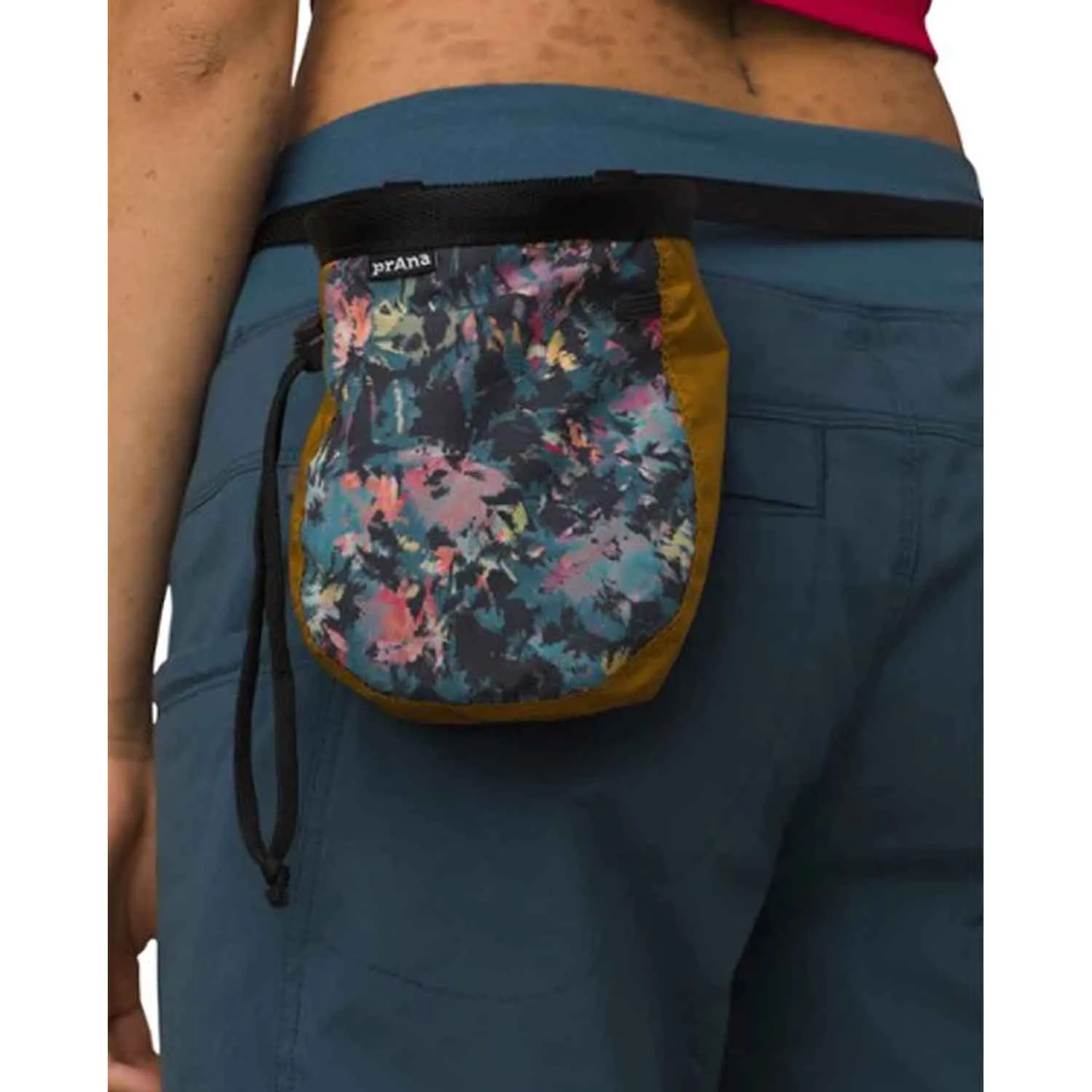 Graphic Rock Climbing Chalk Bag With Belt