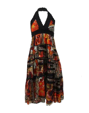 Halter Print Dress
