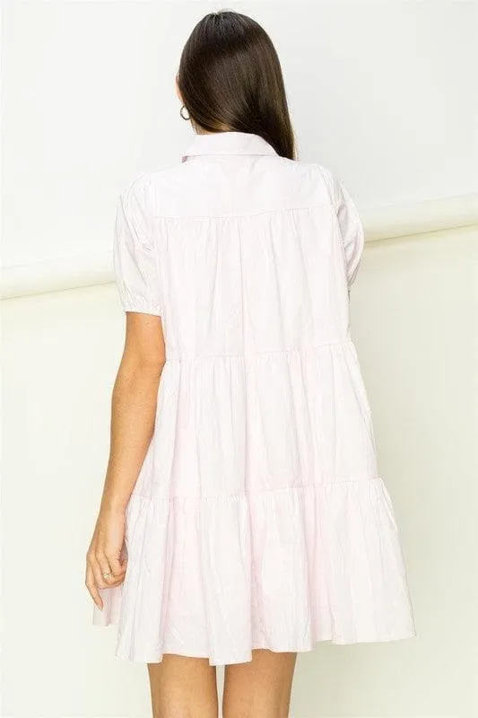 HYFVE Not Your Girl Tiered Button-Up Mini Dress,  2 Colors