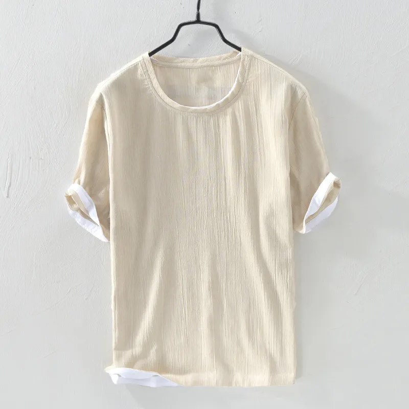 LUCIANNO BREEZY COTTON LINEN SHIRT