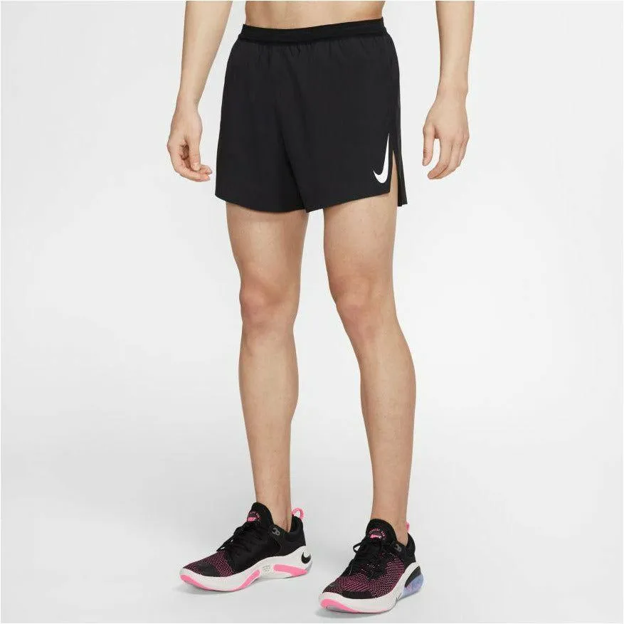 Mens AeroSwift 4" Running Shorts - Black