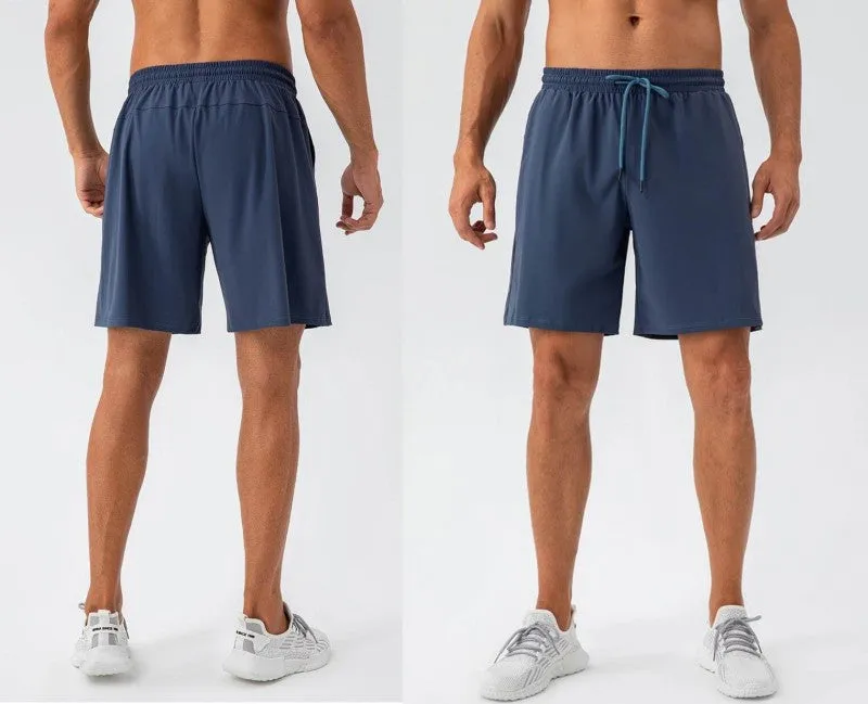 Men's Dry Fit Running Shorts With Zipper Pockets
