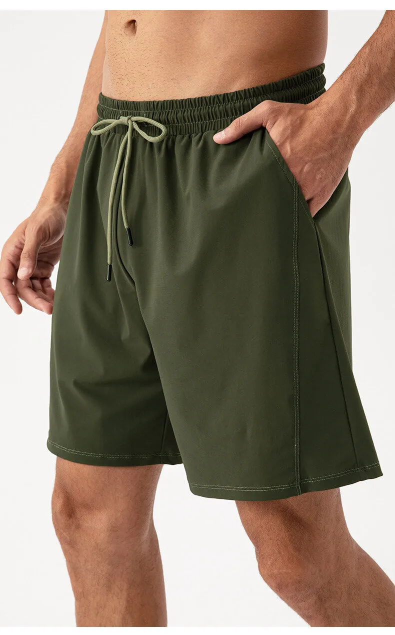Men's Dry Fit Running Shorts With Zipper Pockets