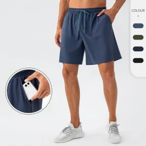 Men's Dry Fit Running Shorts With Zipper Pockets