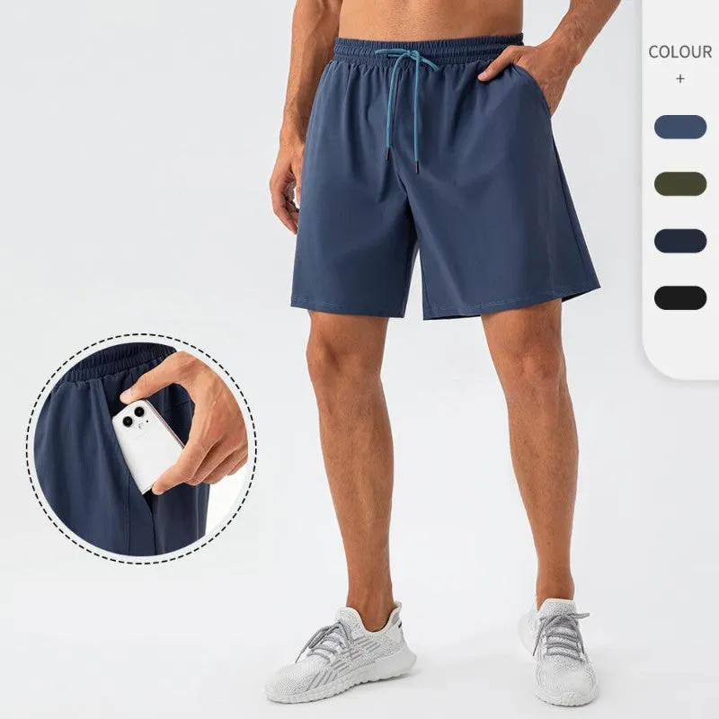 Men's Dry Fit Running Shorts With Zipper Pockets