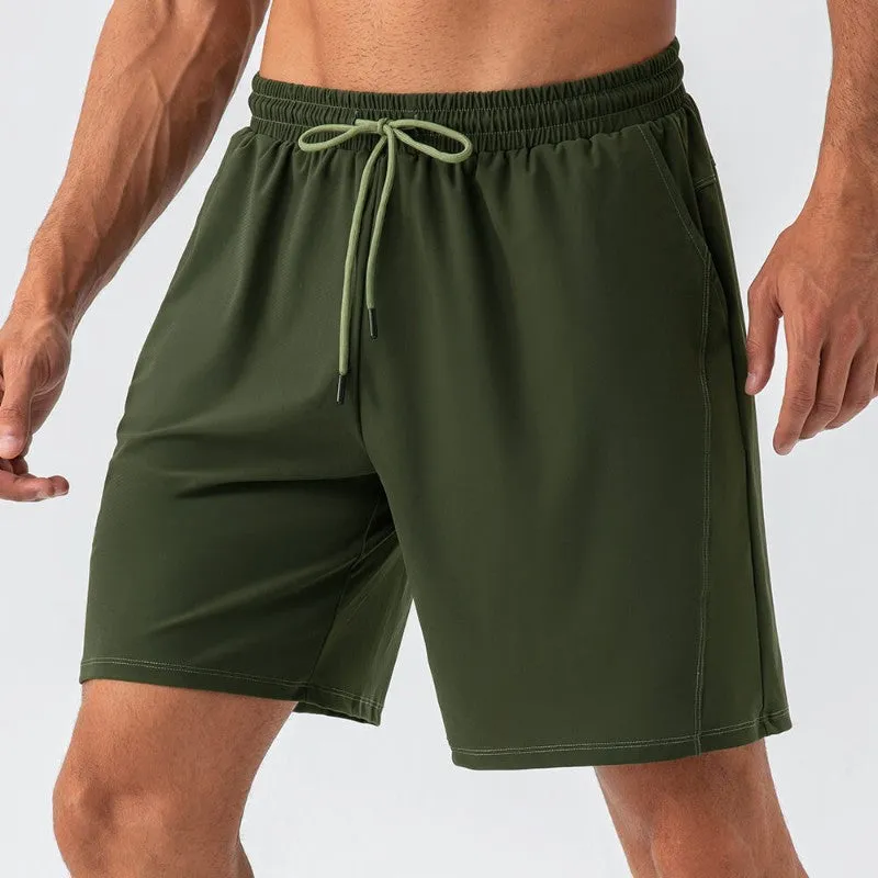 Men's Dry Fit Running Shorts With Zipper Pockets