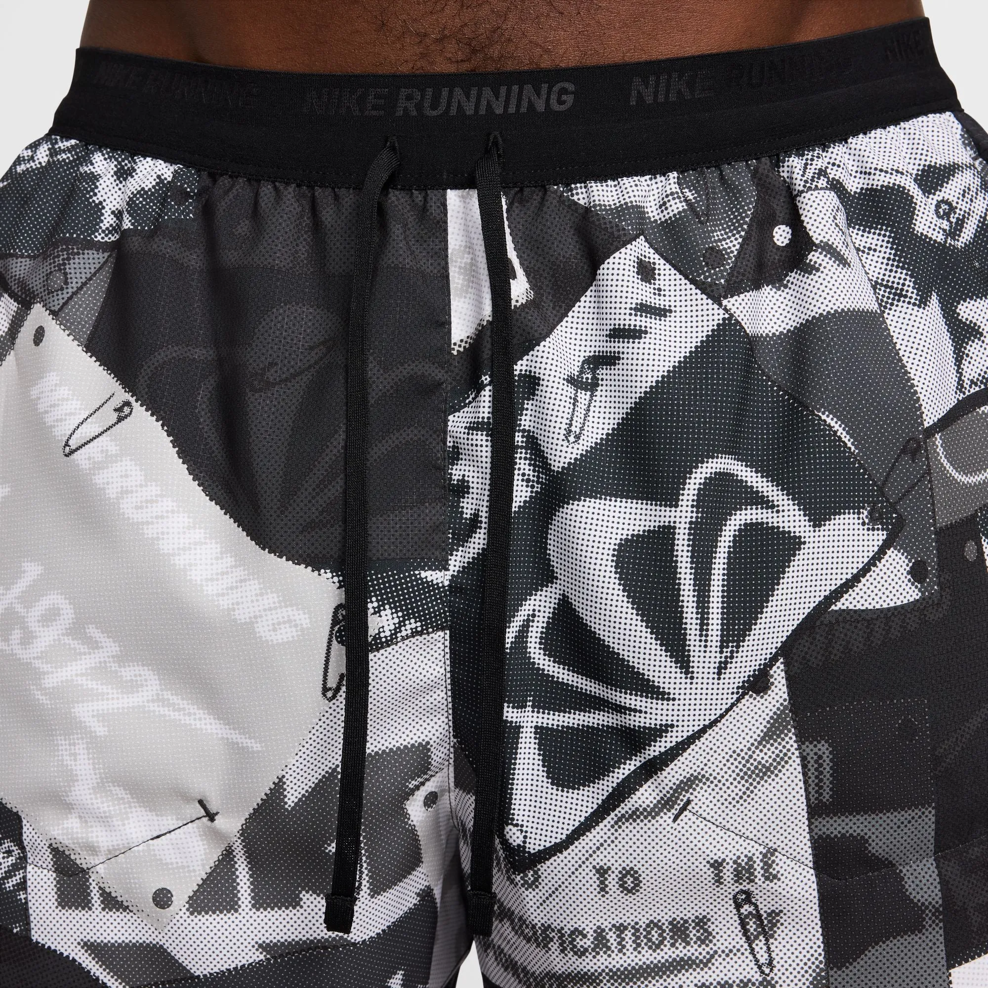 Men's Stride Run Energy Dri-FIT 5" Brief-Lined Running Shorts (045 - Off Noir/Black/Reflective Silver)