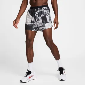 Men's Stride Run Energy Dri-FIT 5" Brief-Lined Running Shorts (045 - Off Noir/Black/Reflective Silver)