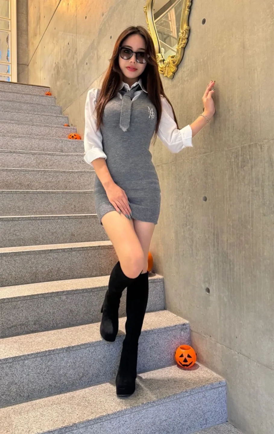 Mia onepiece vest/2color