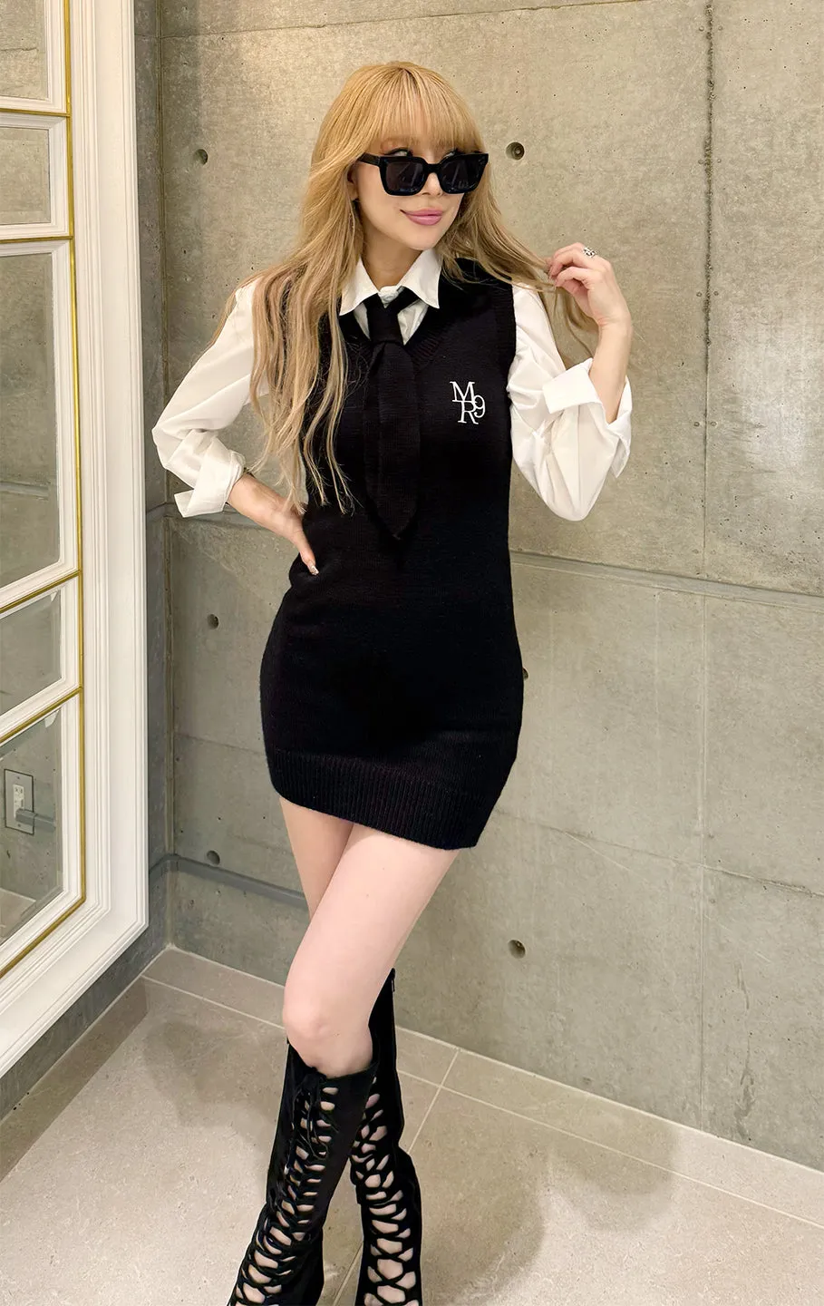 Mia onepiece vest/2color