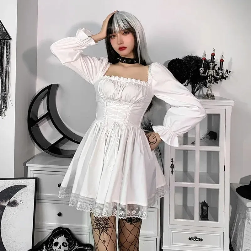 Nora Puff Sleeve Lace Dress