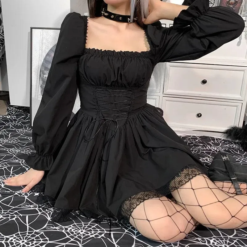 Nora Puff Sleeve Lace Dress