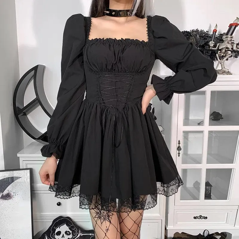 Nora Puff Sleeve Lace Dress