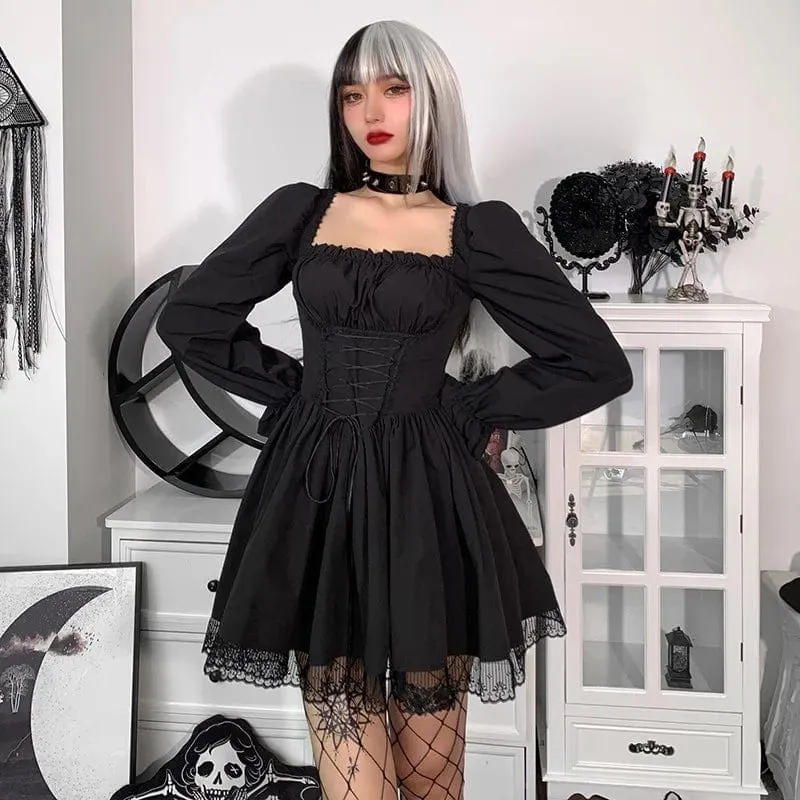 Nora Puff Sleeve Lace Dress