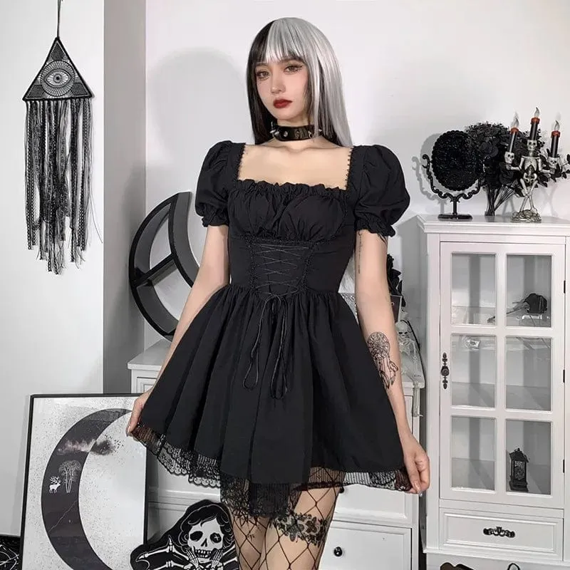 Nora Puff Sleeve Lace Dress