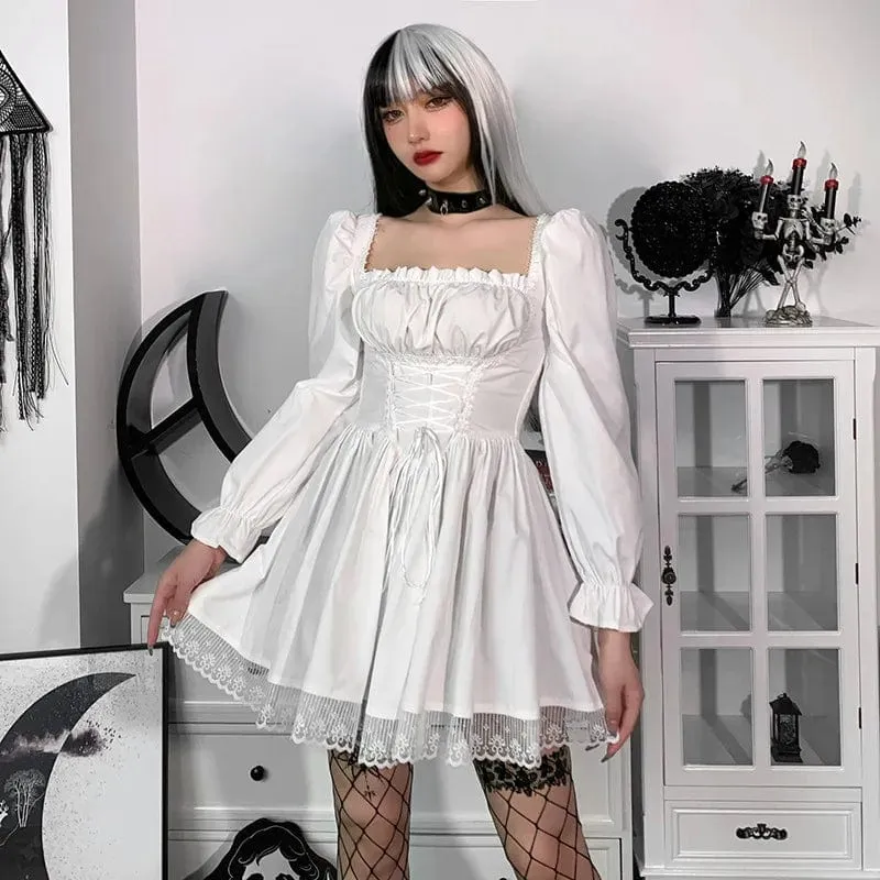 Nora Puff Sleeve Lace Dress