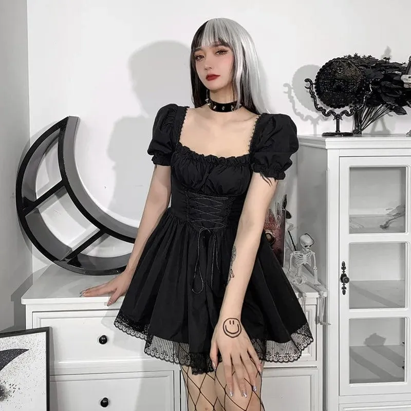 Nora Puff Sleeve Lace Dress