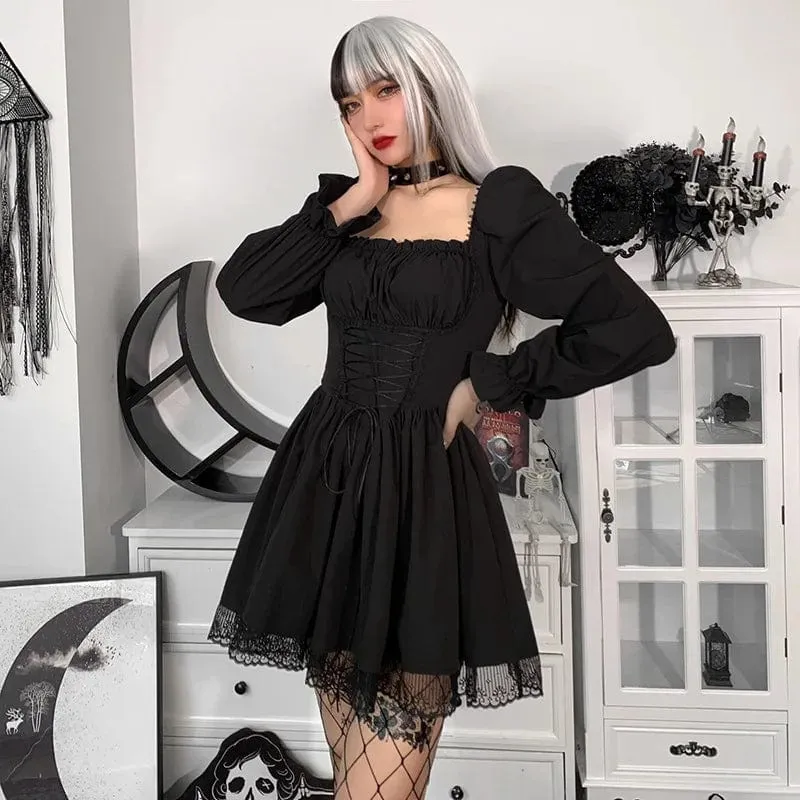 Nora Puff Sleeve Lace Dress
