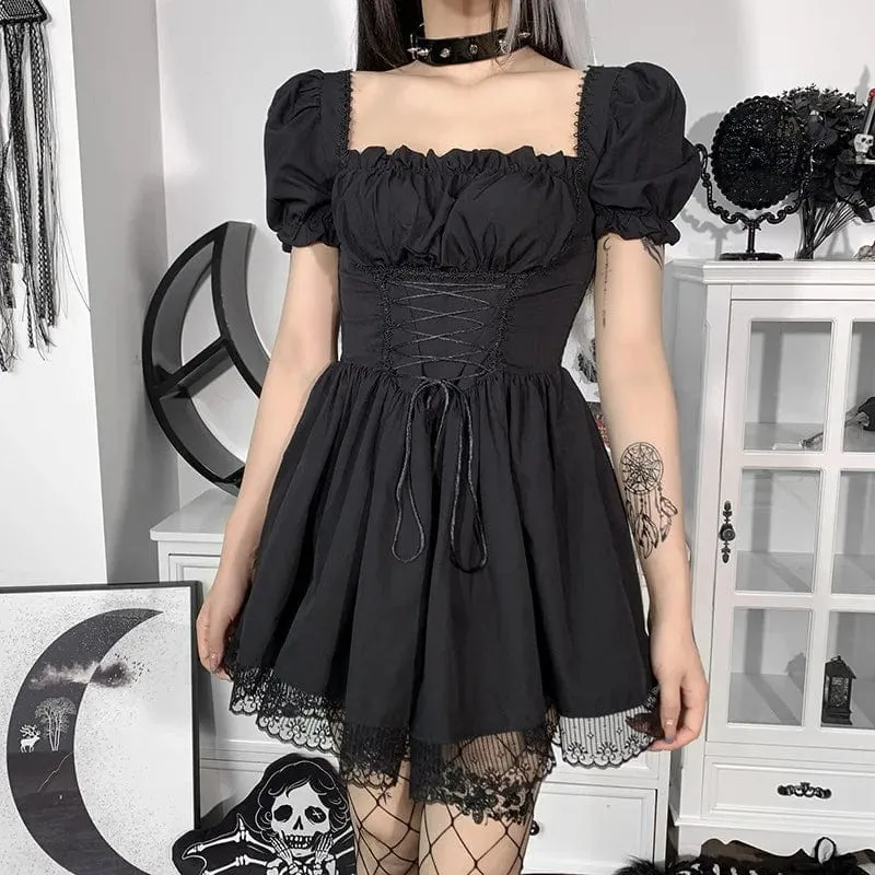 Nora Puff Sleeve Lace Dress