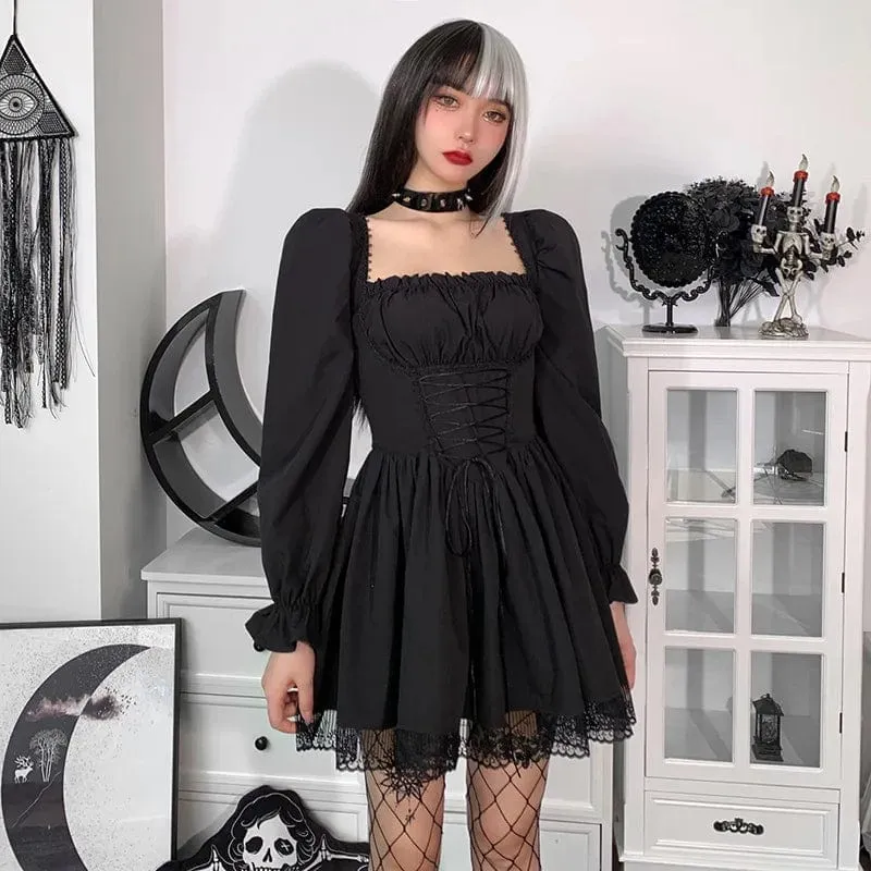 Nora Puff Sleeve Lace Dress