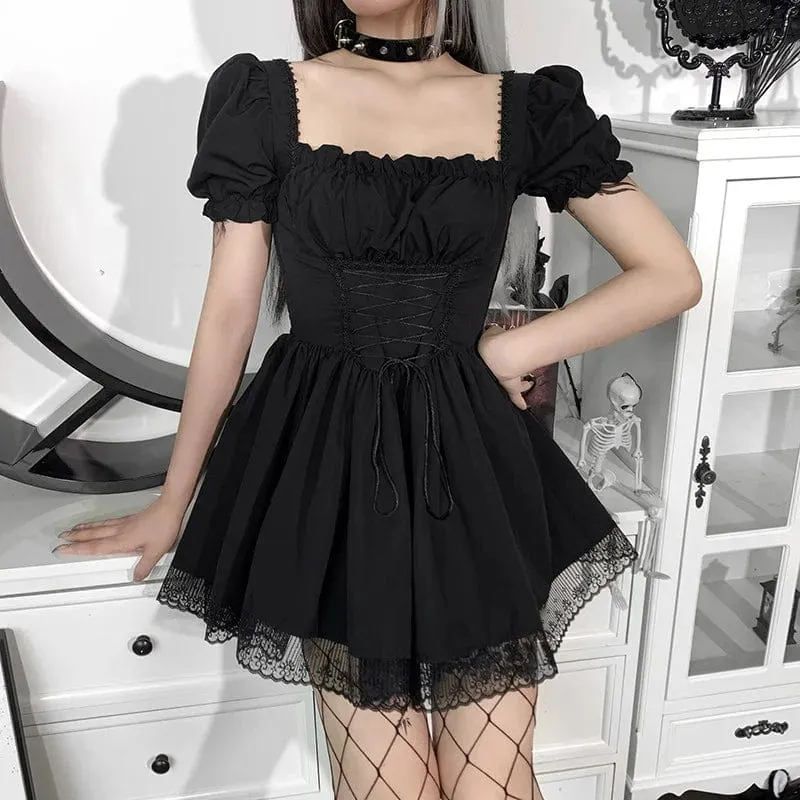 Nora Puff Sleeve Lace Dress
