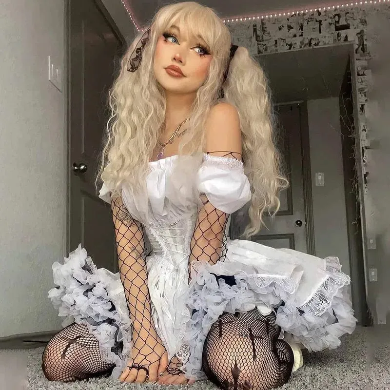 Nora Puff Sleeve Lace Dress